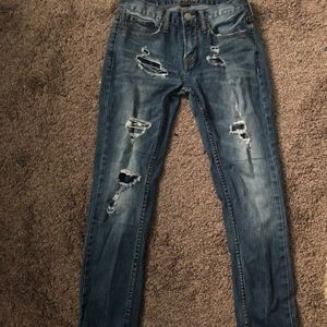 American Eagle Distressed Core Flex Skinny Jeans